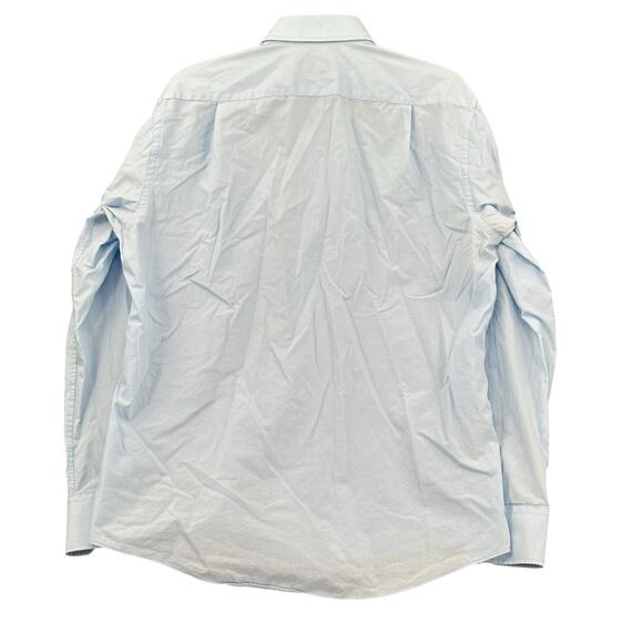 Hugo Boss Shirt Mens 16 Blue Brady Button Up 100%‎ Cotton Work Office Preppy - Picture 2 of 8